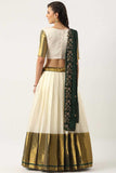 Art Silk Fabric Dazzling White Color Plain Lehenga Choli - women's fashion mart