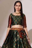 Art Silk Fabric Captivating Green Color Lehenga Choli - women's fashion mart