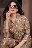 Printed Chanderi Relaxed Fit Multi Color Readymade Co-Ord Set.