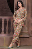 Printed Chanderi Relaxed Fit Multi Color Readymade Co-Ord Set.