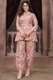 Multi Color Printed Chanderi Readymade Co-Ord Set.