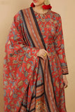 Red Color Art Silk Fabric Fancy Digital Print Function Wear Readymade Long Anarkali Style Gown.