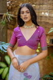 Casual Look Muga Cotton Fabric Off White Weaving Work Saree.