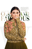 Olive Color Fancy Fabric Tempting Sangeet Wear Anarkali Suit.
