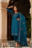 Function Wear Chinon Fabric Cyan Color Beatific Salwar Suit.