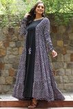 Beautiful Black Color Georgette Fabric Festive Look Readymade Printed Gown.