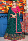 Chinon Fabric Embroidered Wedding Wear Lehenga Choli.