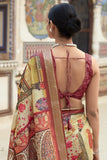 Viscose Fabric Sangeet Wear Vivacious Saree In Multi Color.
