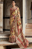 Viscose Fabric Sangeet Wear Vivacious Saree In Multi Color.