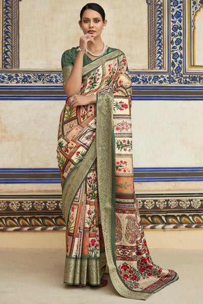 Viscose Fabric Sangeet Wear Mesmeric Saree In Multi Color.