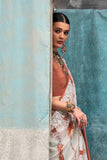 Delicate Off White Color Printed Crepe Fabric Saree - women's fashion mart