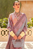 Creative Grey Color Art Silk Fabric Digital Printed Saree - women's fashion mart
