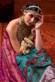 Art Silk Fabric Captivating Cyan Color Printed Saree - women's fashion mart