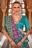 Engaging Lavender Color Art Silk Patola Printed Saree - women's fashion mart