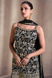 Diksha Singh Black Color Georgette Fabric Function Wear Awesome Palazzo Suit.