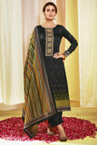 Black Color Satin Fabric Printed Awesome Salwar Suit - women's fashion mart