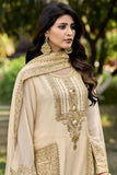 Beige Color Chinon Fabric Embroidered Festive Wear Readymade Designer Salwar Suit.