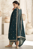 Diwali Special Art Silk Fabric Embroidered Readymade Designer Salwar Kameez In Teal Color.