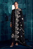 Art Silk Fabric Party Style Beatific Embroidered Salwar Suit In Black Color.