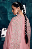 Art Silk Fabric Peach Color Party Style Elegant Embroidered Salwar Suit.