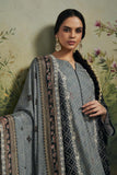 Black Color Printed Salwar Suit In Art Silk Fabric.