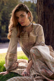 Beige Color Cotton Fabric Festive Look Tempting Salwar Suit.