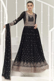 Party Wear Embroidered Readymade Long Anarkali Style Gown With Dupatta.