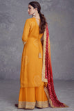 Diksha Singh Amazing Orange Color Chinon Fabric Palazzo Suit - women's fashion mart