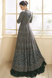Diksha Singh Green Color Exquisite Lehenga With Long Koti In Georgette Fabric.