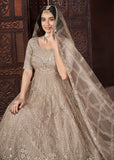 Stunning Beige Zarkan Heavy Worked Bridesmaids Gown - women's fashion mart
