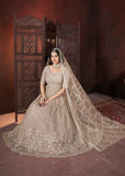 Stunning Beige Zarkan Heavy Worked Bridesmaids Gown - women's fashion mart
