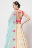 Chinon Fabric Function Wear Contemporary Printed Lehenga.
