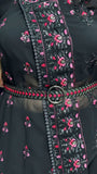Black Colour Indo Western Style Kurti With Palazzo -Designer Suit Black women's fashion mart