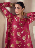 Magenta Premium Silk Sharara Suit with Thread and Sequins Detail - women's fashion mart