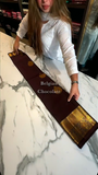 Belgium Dark Chocolate Color Kanjivaram Soft Silk Saree  women's fashion mart