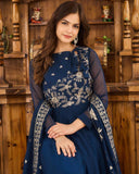 Special Georgette Long Gown and Dupatta set -Gown Dupatta Red / M women's fashion mart