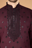 Maroon Designer Kurta for Men - Festive & Wedding  women's fashion mart