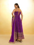 Elegant Purple Embroidered Georgette Anarkali Salwar Suit - women's fashion mart