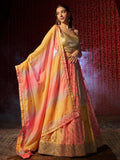Elegant Multi Printed or Embroidered Organza Lehenga Choli - women's fashion mart