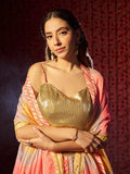 Elegant Multi Printed or Embroidered Organza Lehenga Choli - women's fashion mart