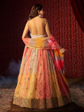 Elegant Multi Printed or Embroidered Organza Lehenga Choli - women's fashion mart