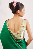 Nadia Mint Satin Silk Blouse  women's fashion mart