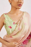 Kumud Blush Organza Silk Saree  women's fashion mart