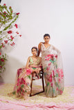 Kumud Blush Organza Silk Saree  women's fashion mart