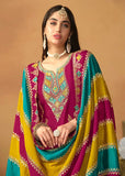 Glowing and Dazzling Chinon Silk Pink Salwar Suit - women's fashion mart