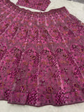 Trending Pink Lehenga choli with dupata -Lehenga Choli Pink / free size upto 42 inches / unstich women's fashion mart