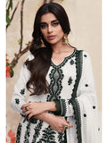 Peaceable White Premium Silk Thread Worked Palazzo Suit - women's fashion mart