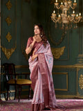 Formidable Copper Rust Soft Dola Silk Printed Saree - women's fashion mart