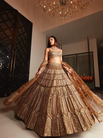 Exclusive Designer Premium Zari And Sequence Work Lehenga Choli  women's fashion mart