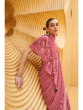 Outstanding Dusty Red Daani Georgette Printed Saree - women's fashion mart